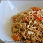 Insalata di basmati con pesto di melanzane