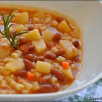 Zuppa di fagioli e patate