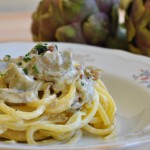 Tonnarelli mascarpone e carciofi