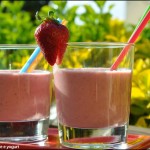 Smoothie alle fragole e yogurt