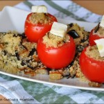 Pomodori ripieni con couscous e melanzane