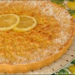 Crostata sbriciolata con crema di ricotta al limone