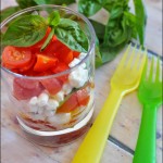 Caprese leggera al bicchiere