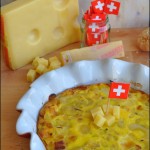 Frittata di cipolle caramellate, pancetta affumicata e Emmentaler DOP