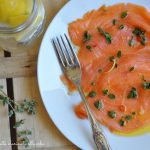 Salmone affumicato marinato alle erbe