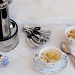 Potage parmentier con porri croccanti per Hotpoint