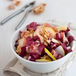 Insalata di radicchio, pere, Montasio e San Daniele DOP