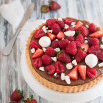 Crostata al cioccolato fondente senza panna