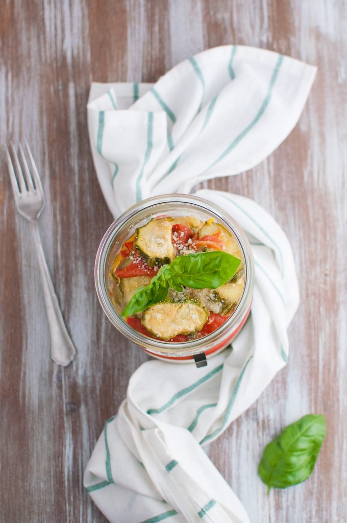 Parmigiana di zucchine in vasetto