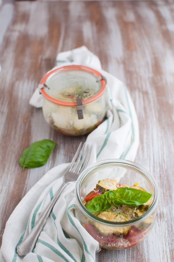 Parmigiana di zucchine in vasocottura microonde