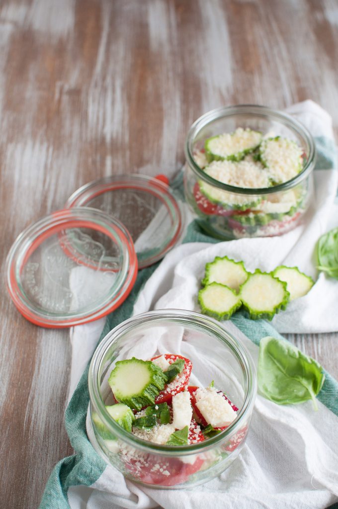 Parmigiana di zucchine in vasocottura preparazione