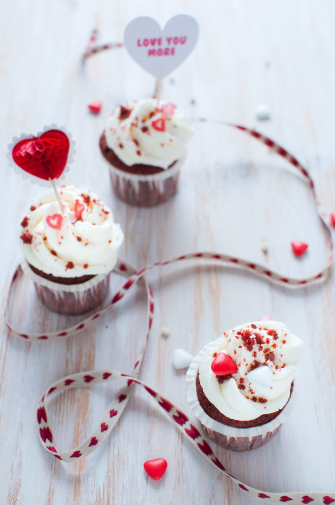 Cupcake red velvet San Valentino