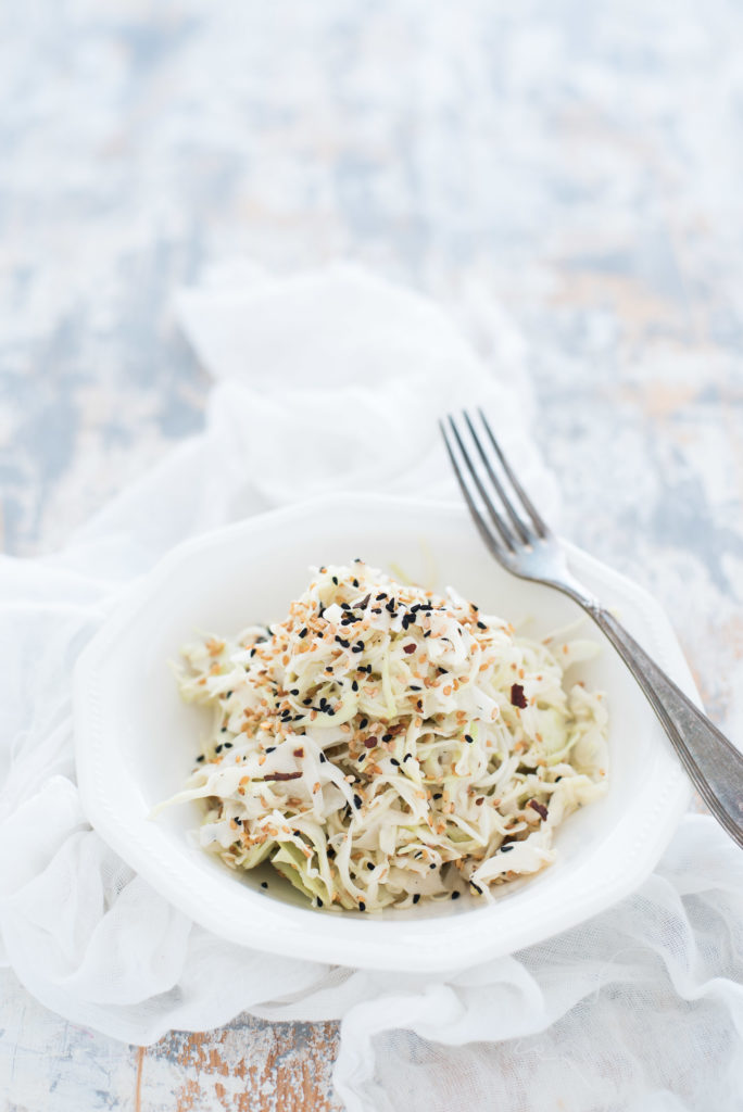Cabbage and sesame salad