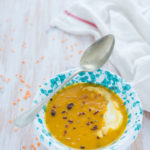 Zuppa di carote e lenticchie rosse