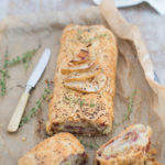 Strudel salato con pancetta e pere