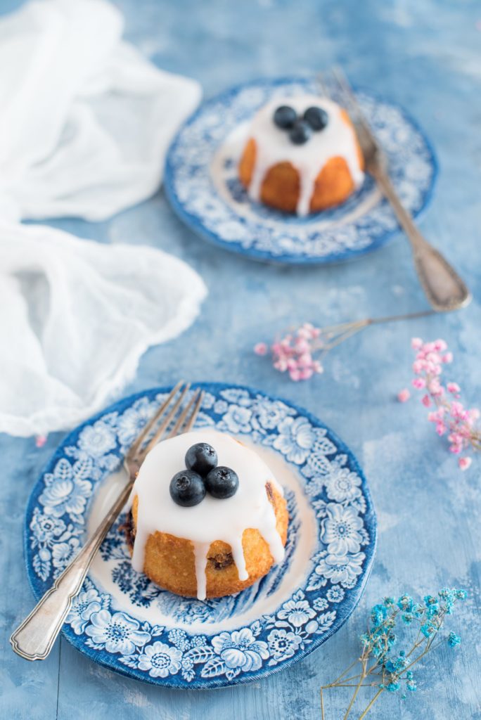 Lemon blueberry and almond teacakes Ottolenghi