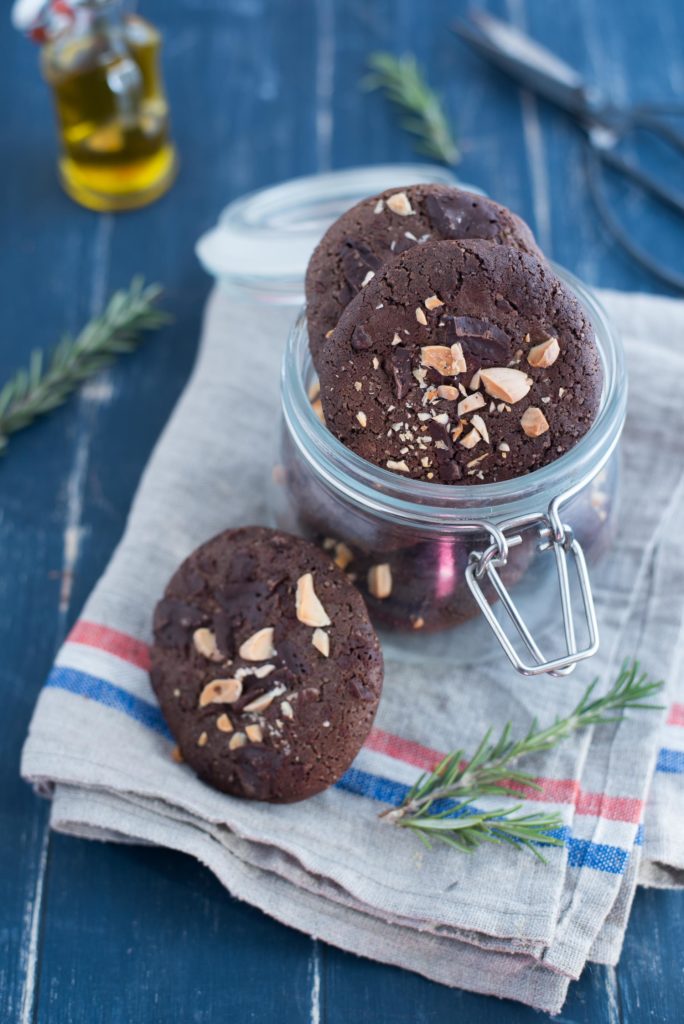 Cookies all'olio d'oliva e cioccolato