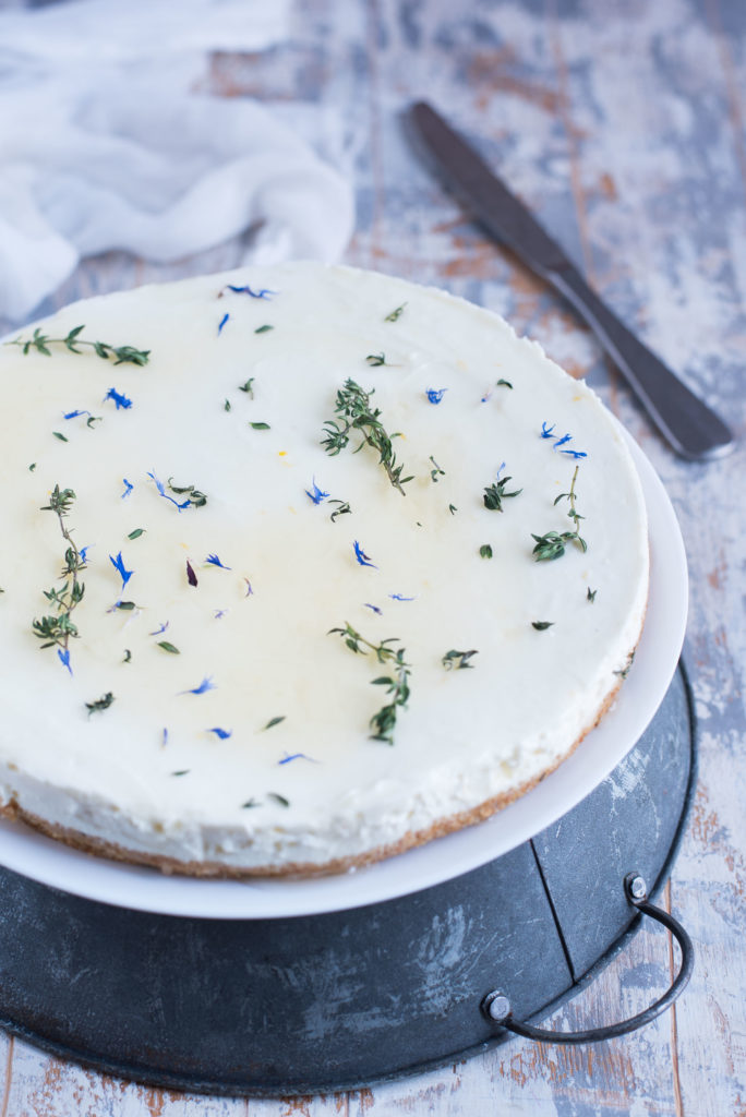 Cheesecake allo yogurt miele e timo