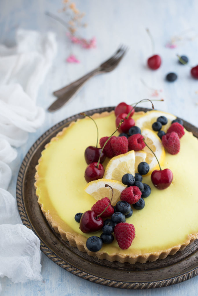 Lemon tart senza cottura