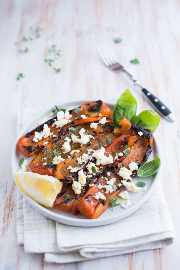 Peperoni grigliati con feta