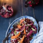 Insalata di radicchio zucca e melagrana