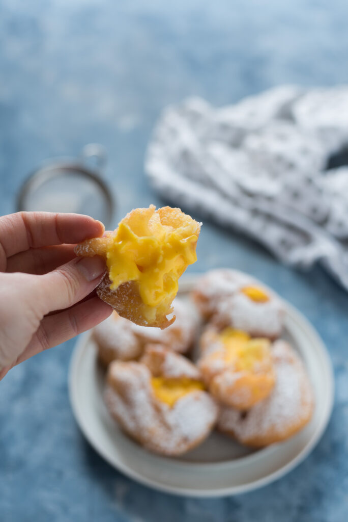 Bignè di San Giuseppe con la crema