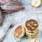 Burger di patate mele e formaggio