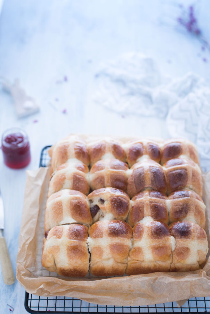 Hot cross buns Yudane recipe