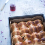 Hot cross buns con metodo Yudane