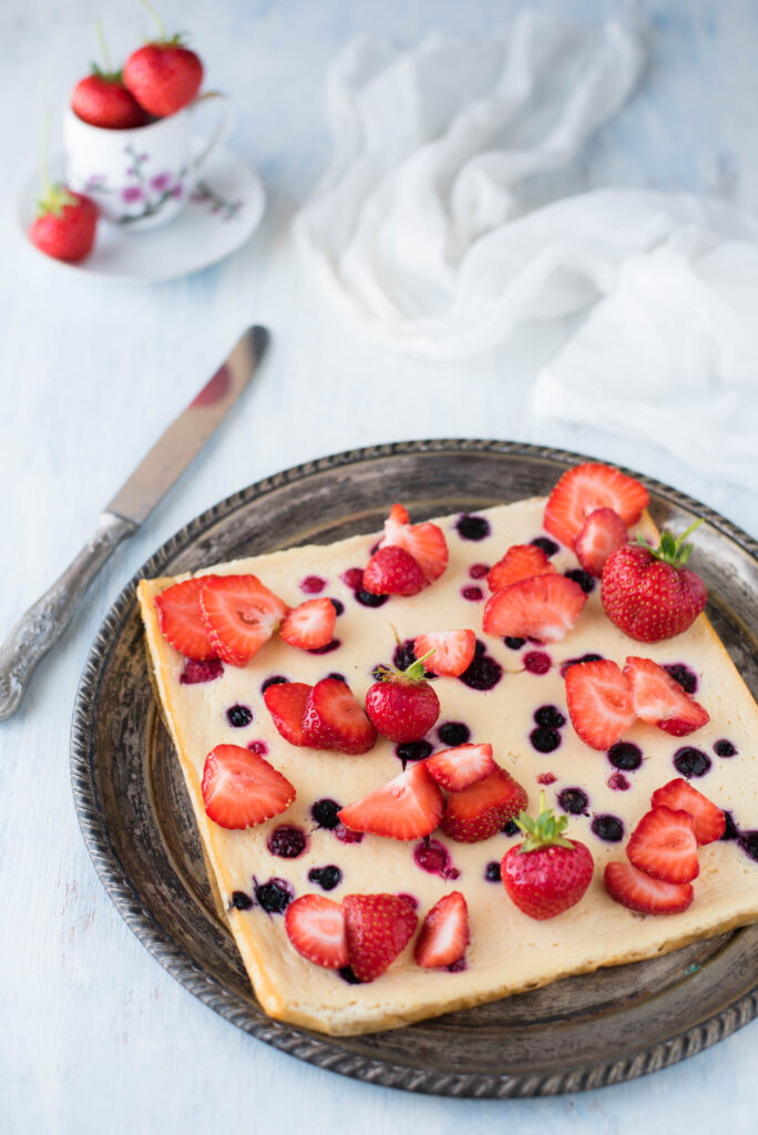 Mattonella di ricotta ai frutti di bosco