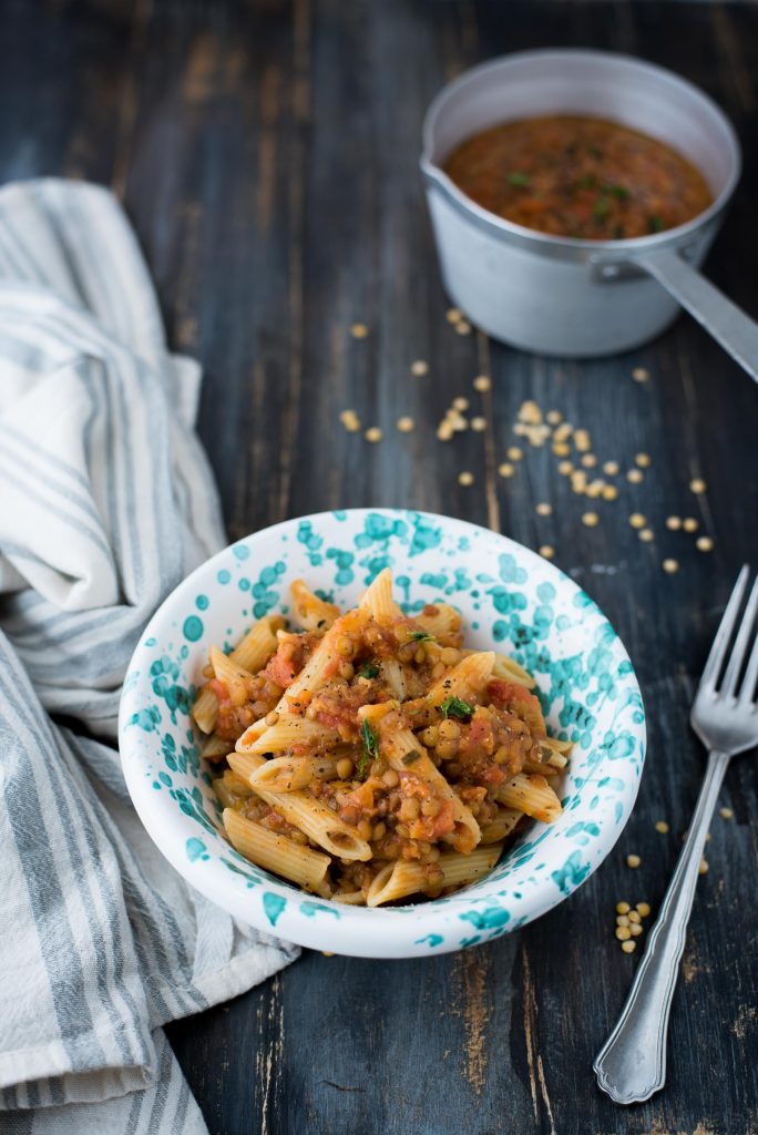 Ragù di lenticchie vegan