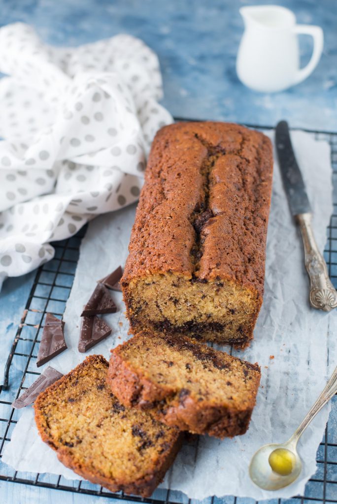 Plumcake al cioccolato olio di oliva e rosmarino