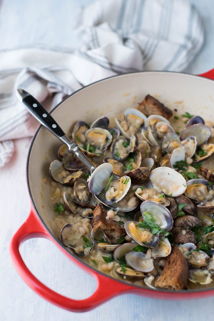 Haricot beans with clams Claudia Roden