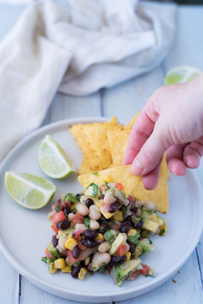 Insalata di fagioli e avocado