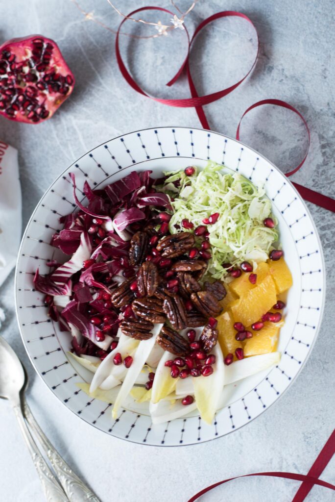 Insalata con radicchio e arance