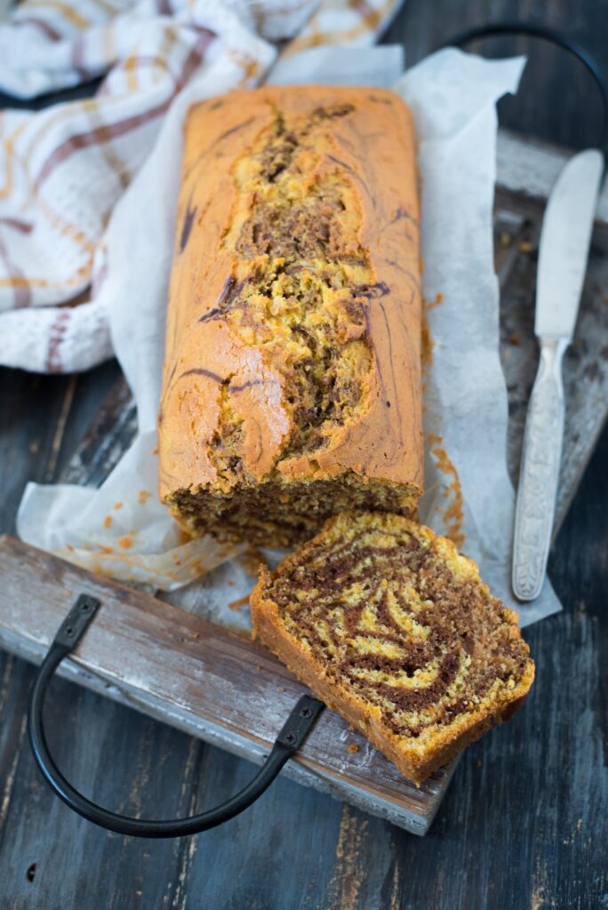 Plumcake zebrato alla zucca